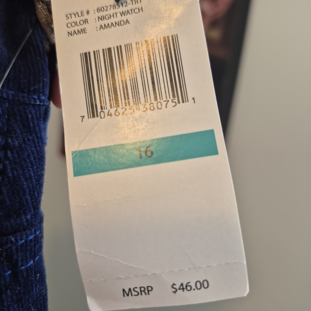 Gloria Vanderbilt Deep Blue Flare Pants - Picture 3 of 6